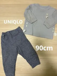 スヌーピー フリース ベビーパジャマ セット 90cm