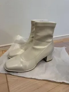 オリエンタルトラフィック　ショートブーツ　ホワイト L