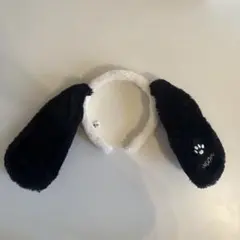 SNOOPY 犬耳カチューシャ 黒/白 ユニバ usj