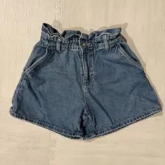 ZARA ハイウエストデニムショートパンツ 34サイズ