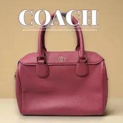 【春カラー♪】　COACH コーチ サッチェル バッグ ラズベリーピンク