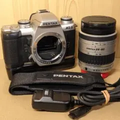 真鍮ギヤ交換済】フィルム一眼レフ PENTAX MZ-M 単焦点レンズセット