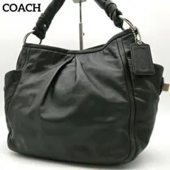 COACH コーチ トートバッグ ワンショルダー オールレザー ブラック 希少のサムネイル