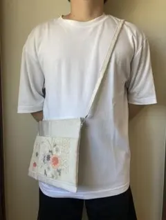 軽い　ハンドメイド　ショルダーバッグ　きらきら　帯リメイク　サコッシュ