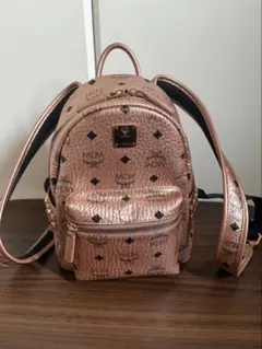 MCM リュック バックパック ピンクゴールド