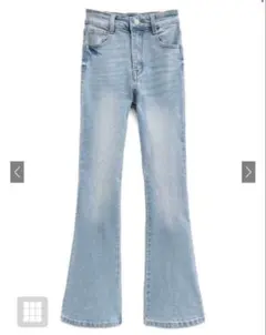 GRLハイウエストフレアデニムパンツ[cu498]