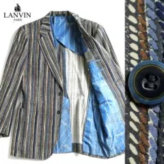 LANVIN × Watabnabeテーラー 総柄テーラードジャケット