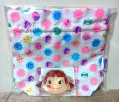 31アイスクリーム　ペコちゃん巾着ランチバック保冷剤