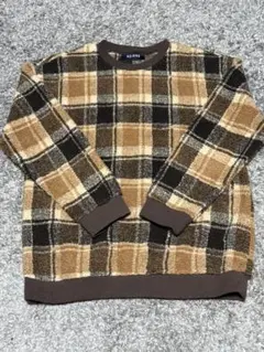 チェック柄セーター