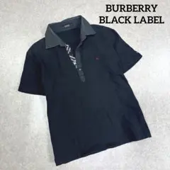 BURBERRY BLACK LABEL 半袖 ポロシャツ 刺繍ロゴ 3