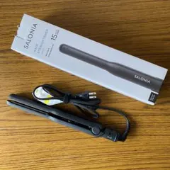 SALONIA ヘアストレートナー SL-0045 15mm ブラック 海外可