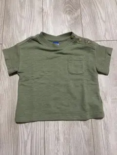 OLD NAVY カーキ ポケットTシャツ 12-18M
