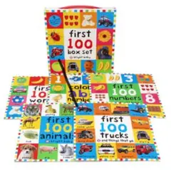【セール】First100 ボックスセット英語絵本ペーパーバック5冊＋ステッカー