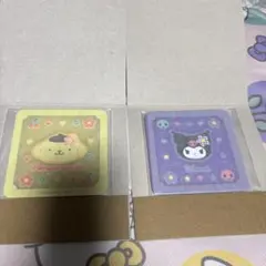 サンリオキャラクターズ クリアラバーコースター 2種セット