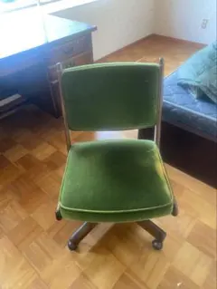 【マリリン様専用】緑色ベルベットのデスクチェア