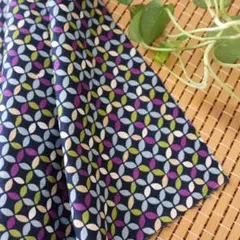Japanese cut cloth七宝柄　約110cm×約200cm Ｇ7-1
