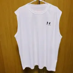 UNDER ARMOUR アンダーアーマー タンクトップ ノースリーブ 白 XL