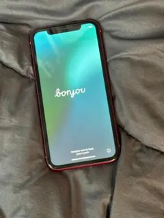 Apple iPhone XR 64GB 赤 ケース付き