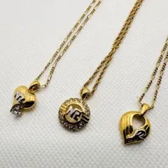 ニナリッチ ゴールド ネックレス NRロゴ ハート まとめ売り　3点