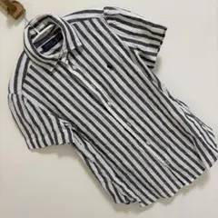 Polo Ralph Lauren ストライプ 半袖シャツ ホワイト ブラックのサムネイル