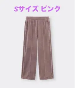 GU ベロアサイドラインプルオンパンツ Sサイズ