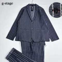 美品✨g-stage ストレッチ カジュアルスーツ セットアップ Lサイズ 蜂