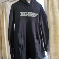 XGIRL フード付き ブラックパーカー