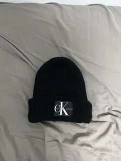 Calvin Klein Jeans ブラック ニット帽 M