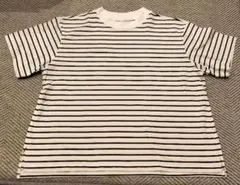 UNIQLO エアリズムコットンTシャツ XL ボーダーTシャツ