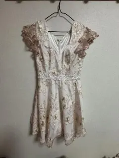 dazzy キャバドレス フレア ミニ 花柄 Sサイズ