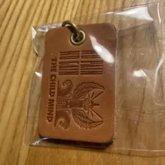 レザー　キーホルダー　真鍮リング