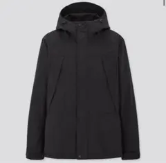 メンズ　ユニクロ　ブラック　マウンテンパーカー フード付き　Mサイズ　訳あり