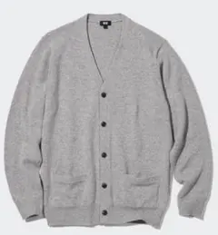 訳あり　ユニクロ　プレミアムラムVネックカーディガン　M