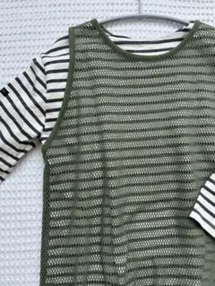 2点まとめ売り niko and ... メッシュ ノースリーブ ワンピース