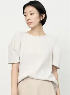 【新品】SOEJU 肩タックブラウス