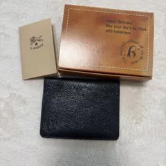 IL BISONTE 카드 케이스 블랙