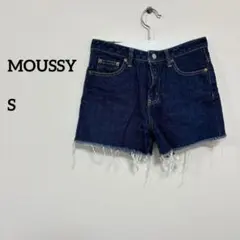 MOUSSY ダークブルー ショートパンツ Sサイズ c429⑤