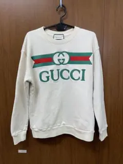 超美品】GUCCI グレー 虎スタッズ グラフィック トレーナー Mサイズ