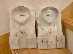 ☆新品タグ付き☆ORIHICA スーパーノンアイロンコットンシャツ　長袖2点