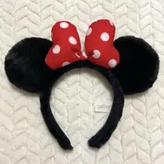 ディズニー ミニー カチューシャ ドットリボン
