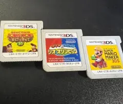 ドンキーコング&マリオ系2本 3DS ソフト 3点セット