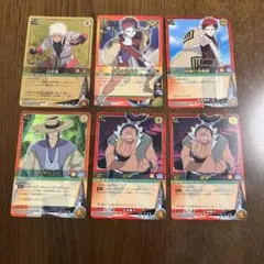 NARUTO カードゲーム　ナルト　自来也　我愛羅　6枚セット