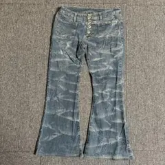 00s【archive】y2k flar denim boot cut