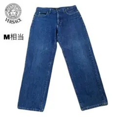 90s VERSACE y2k ストレートデニム M相当 金ボタン　ロゴのサムネイル