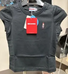 ミキハウス 黒 ブラック　Tシャツ　80 半袖　新品未使用