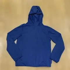 ユニクロ　エアリズム　ネイビー フード付き パーカー