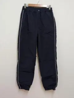 ユニクロ　キッズ　ネイビー サイドライン ボア　スウェットパンツ　防寒　暖パン
