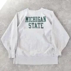 90s 刺繍タグ チャンピオン リバースウィーブ MICHIGAN STATE