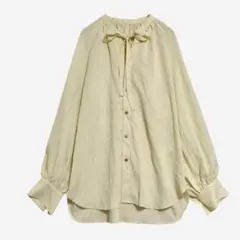 ロペピクニック　ワイドスリーブ リボンブラウス　クリーム色　38 / M