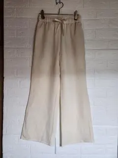 サマンサモスモス アイボリー ワイドパンツ